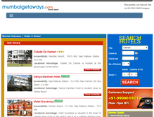 Tablet Screenshot of daman.mumbaigetaways.com